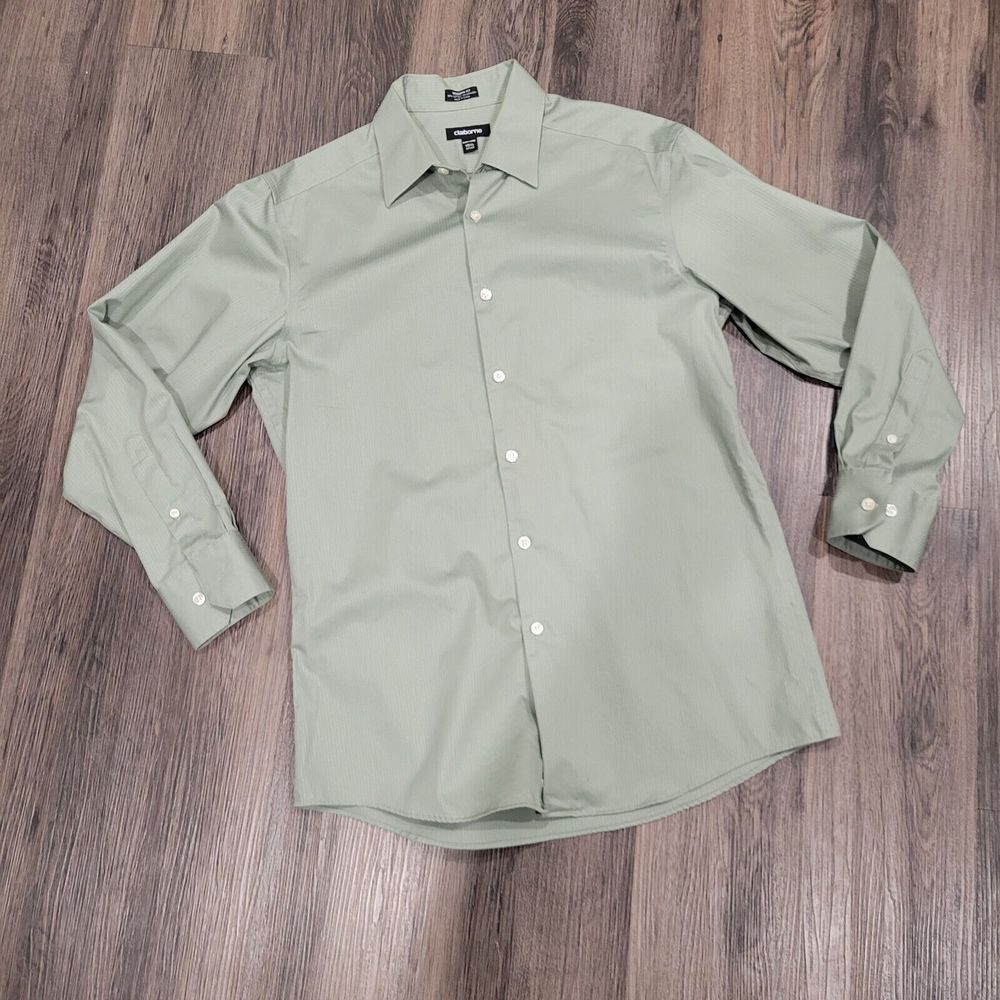 Claiborne Mens Long Sleeve Button Down Shirt 15.5‎ 32/33